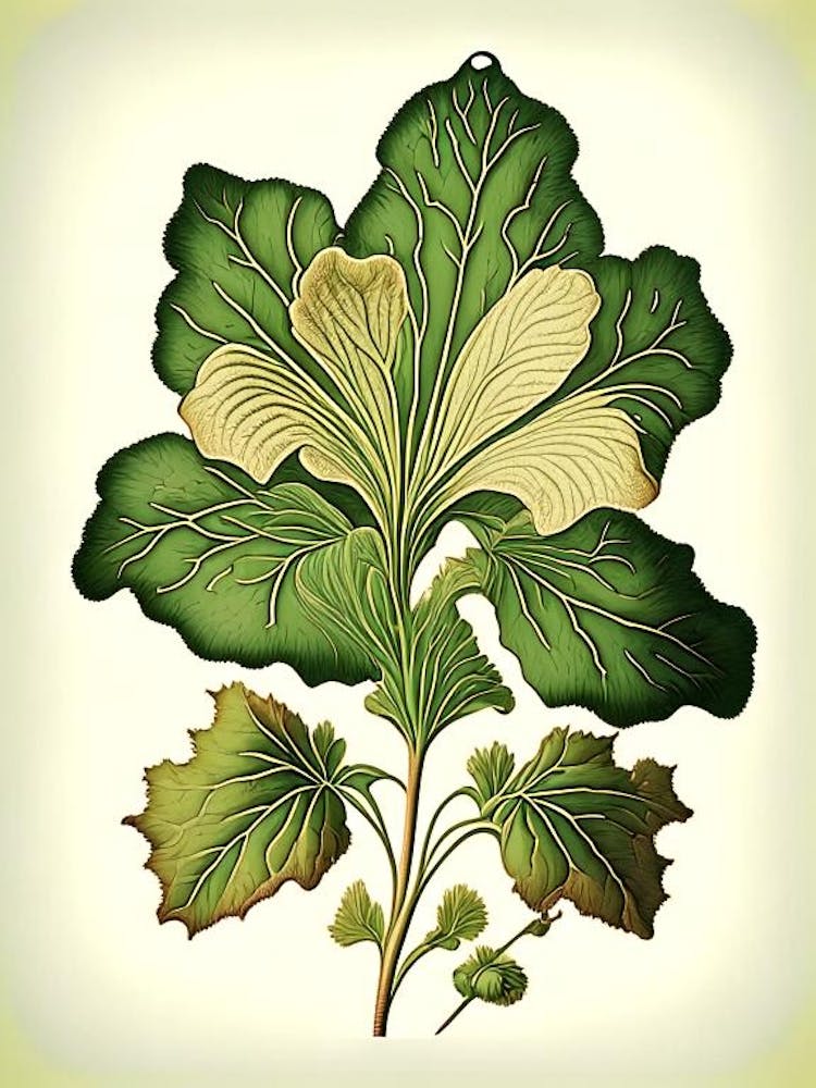 Primrose Leaf Vintage Botanical 1