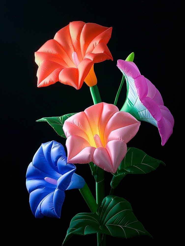 Bright Inflatable Flowers Morning Glory 3
