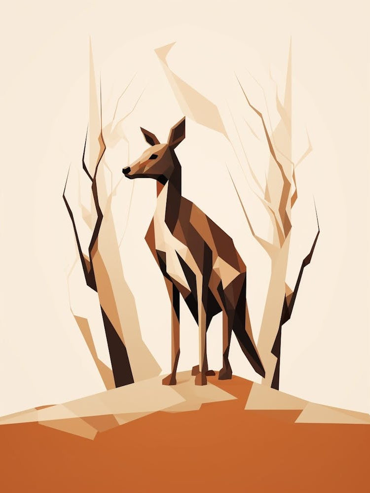 Dog Minimalist Abstract 5