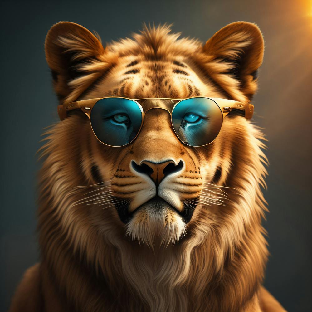 Lion With Sunglasses