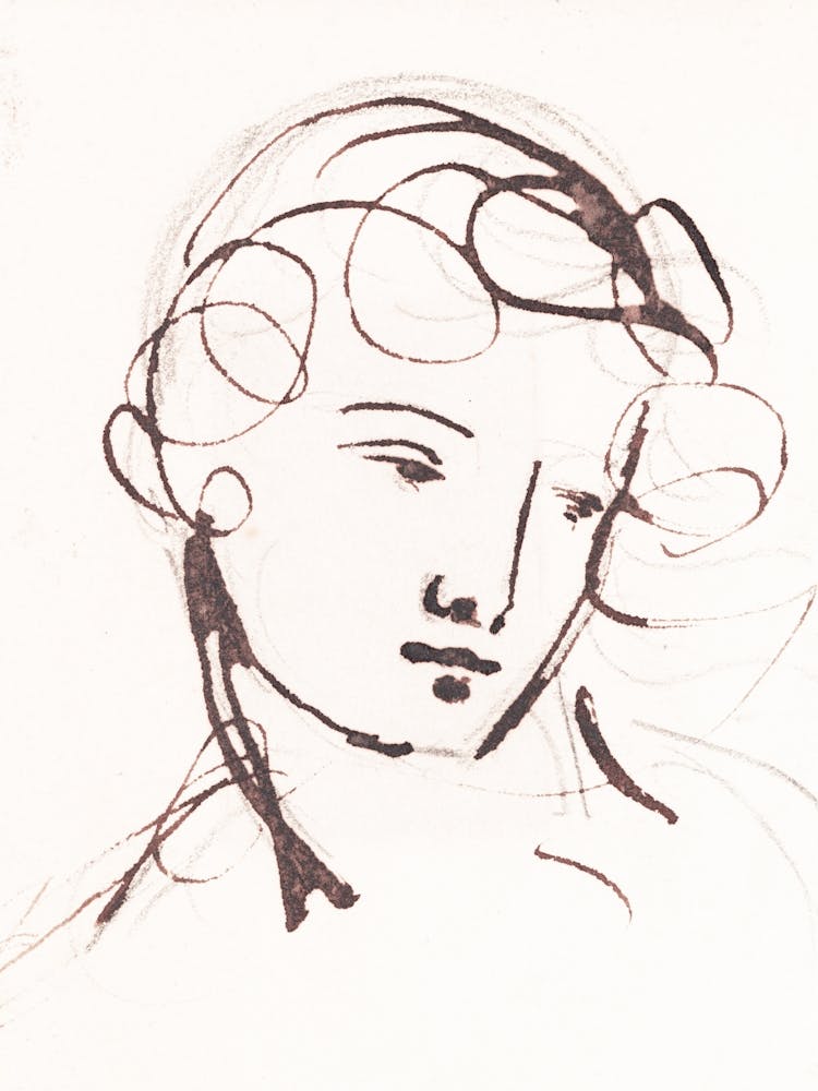 Vintage Minimalist Portrait