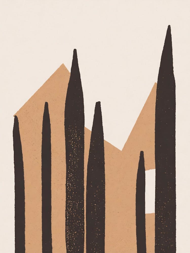 Cypresses Minimalism