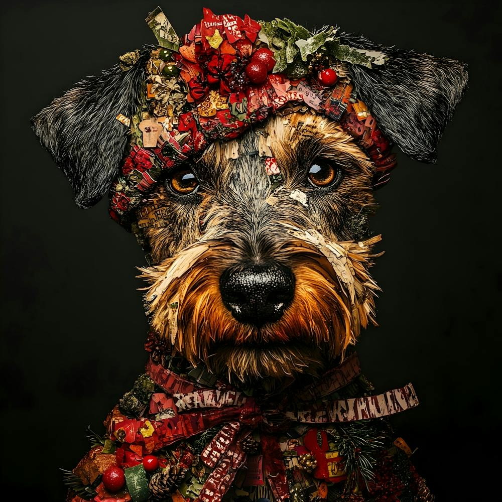 Christmas Airedale 8