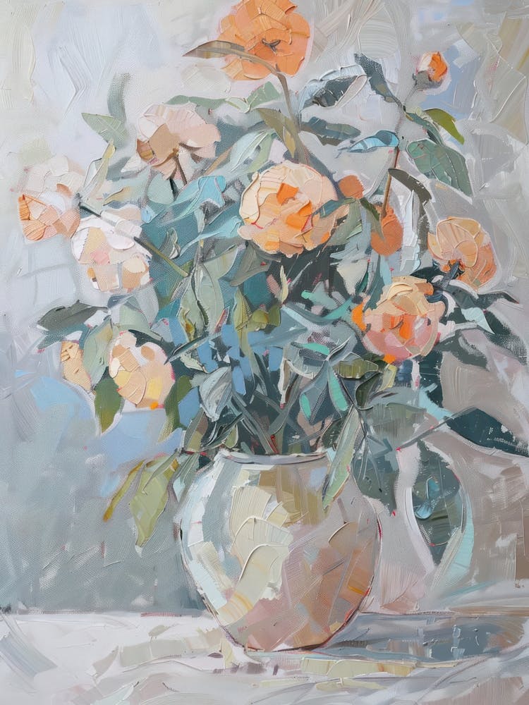 Eine Welt der Blumen Ringelblume 2 Gemälde