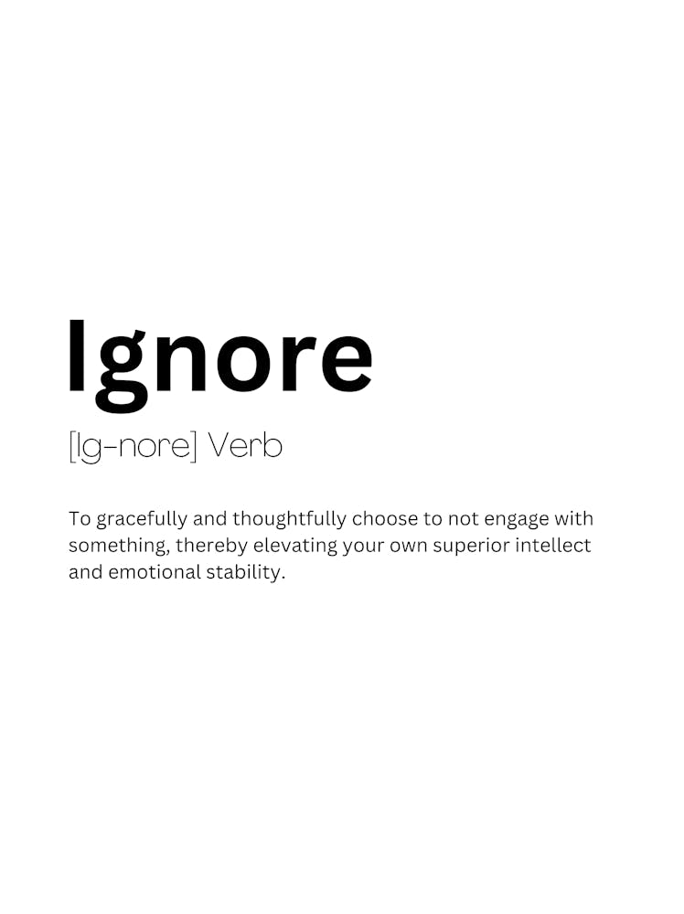 Ignore Definition Meaning