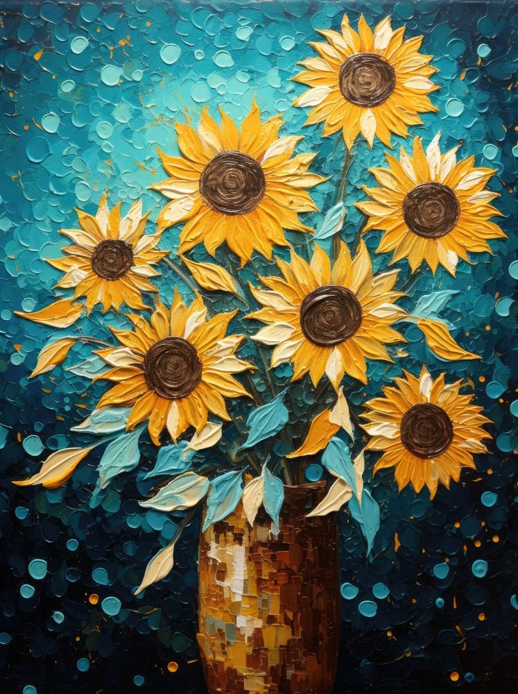 Sunflowers In A Vase 13
