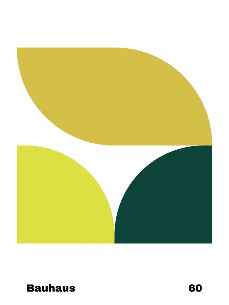 Geometric Bauhaus Poster 60