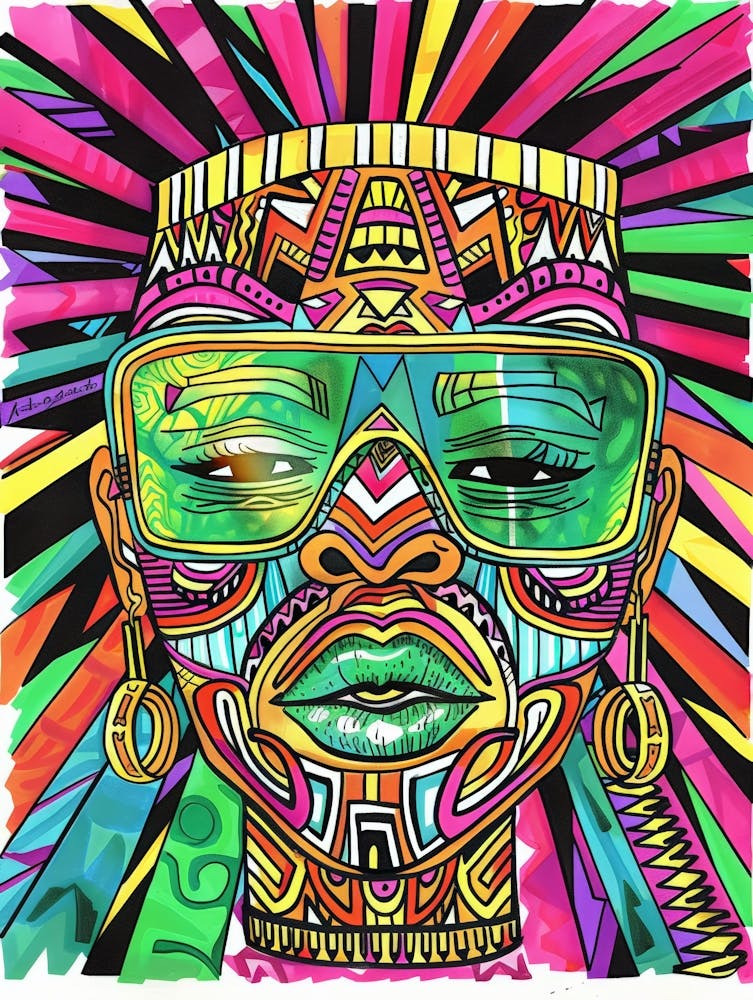 African Woman With Sunglasses