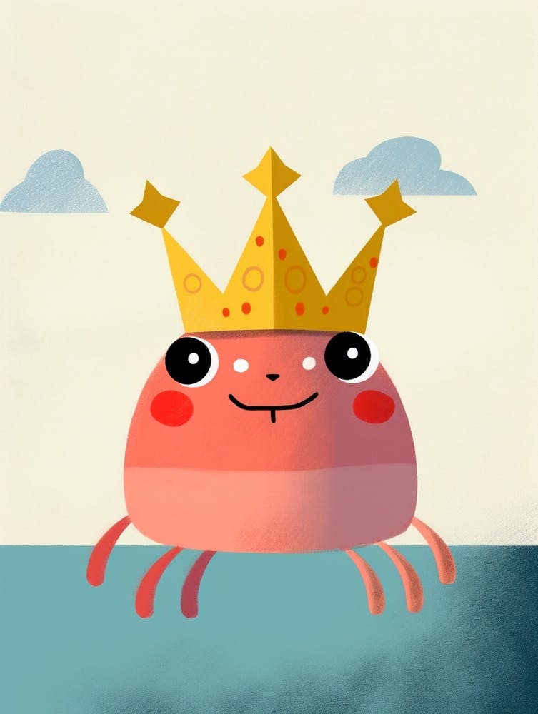 Little Crab 1 Wearing A Crown