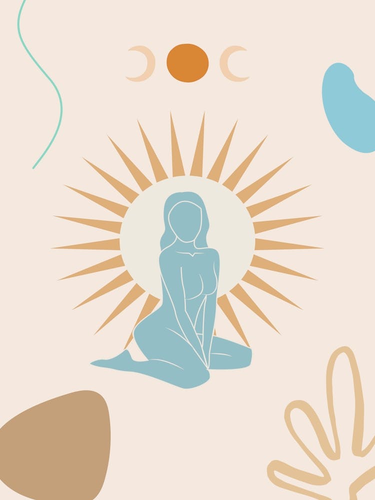 Aphrodisiac. Boho Mystical Girl — boho poster, boho wall art 1