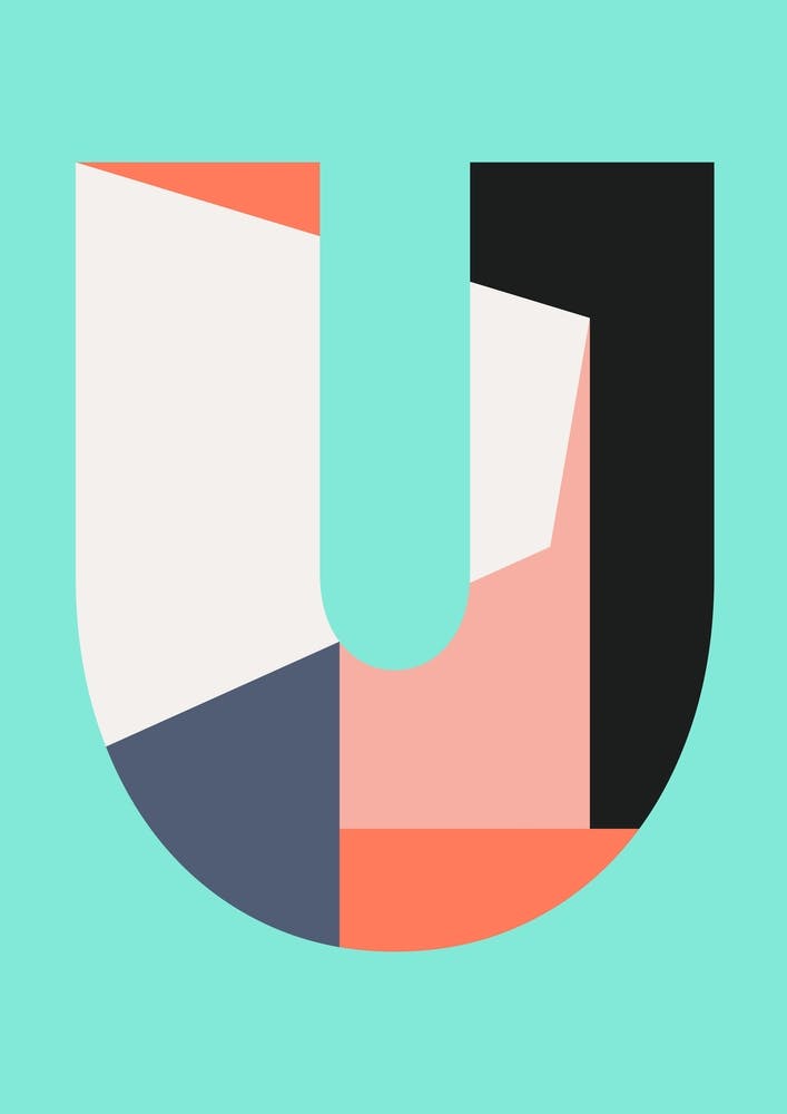 Letter U 