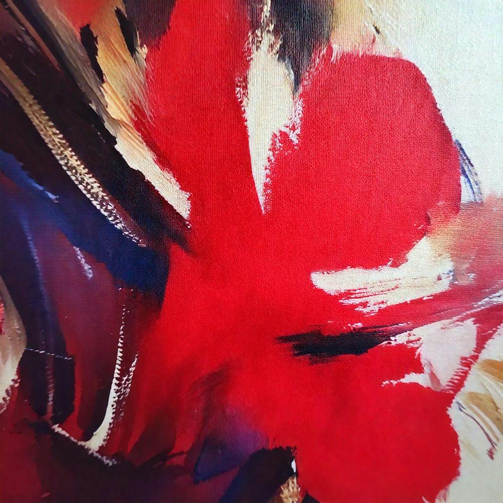 Modern red canvas