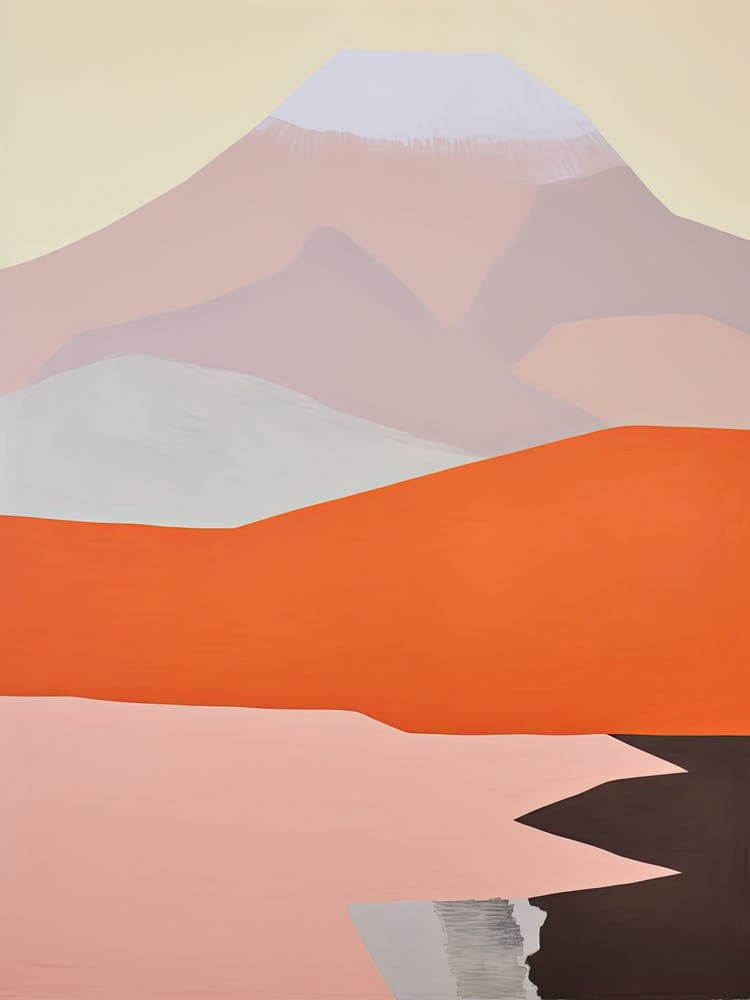 Atacama Desert   South America (Chile), Contemporary Abstract Illustration 3