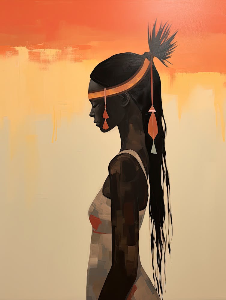 Sacred Spirit Walk, Boho Art Style