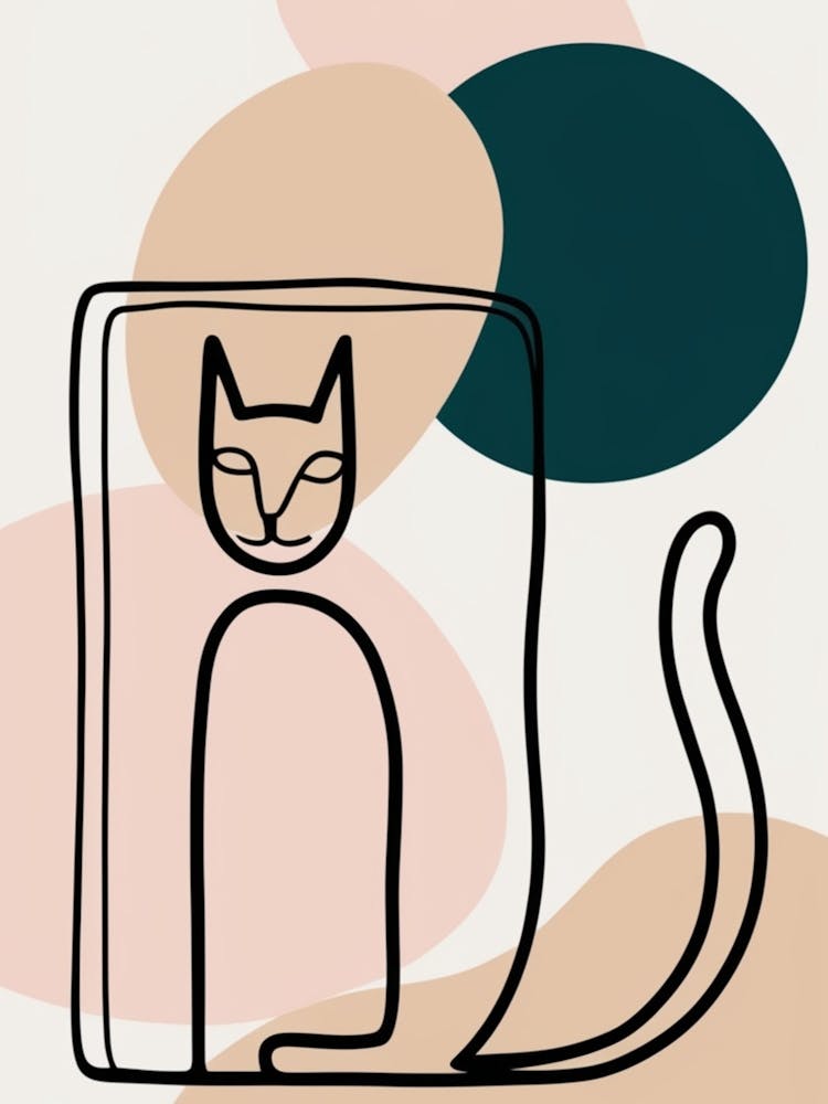 Chat dans une boîte