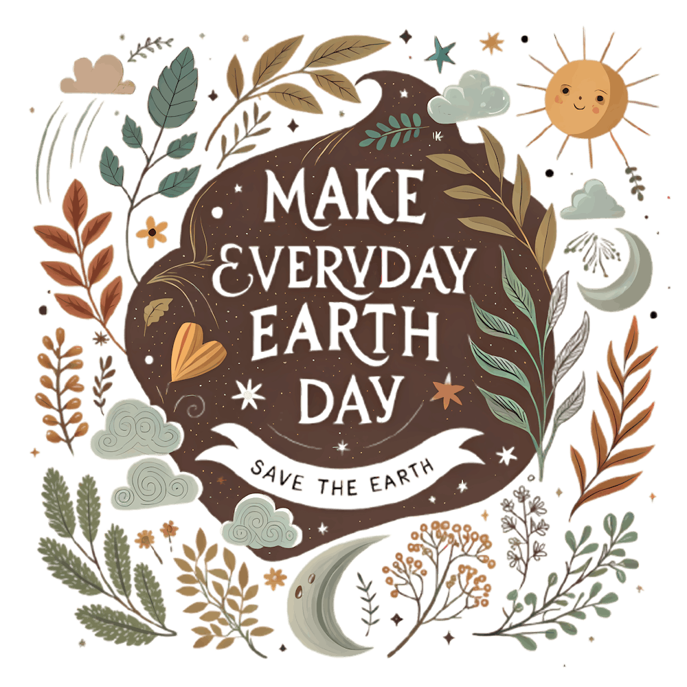 Tinywow Make Everyday Earth Day Save The Earth Boho Gra 2