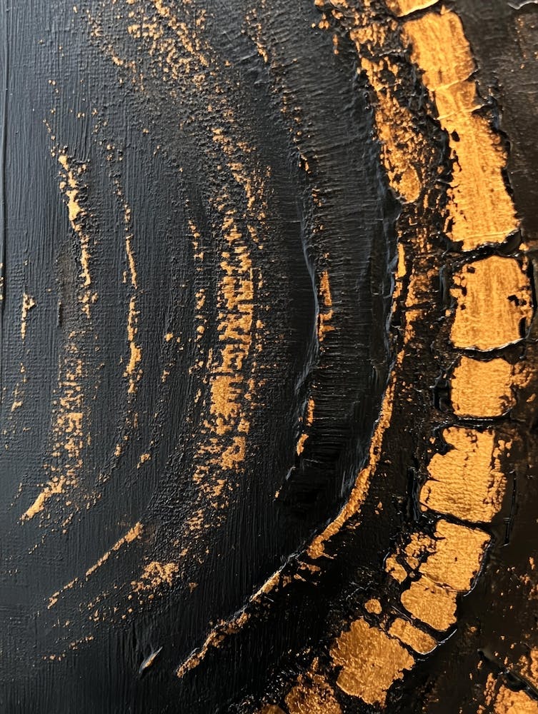 Black And Gold Swirl 1