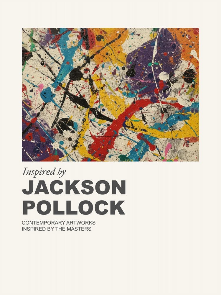 Museum Poster Inspired By Jackson Pollock 2