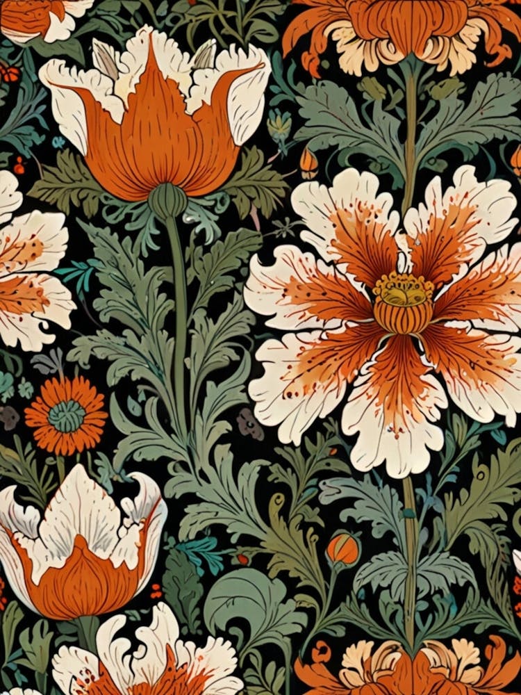 William Morris Floral Pattern 18