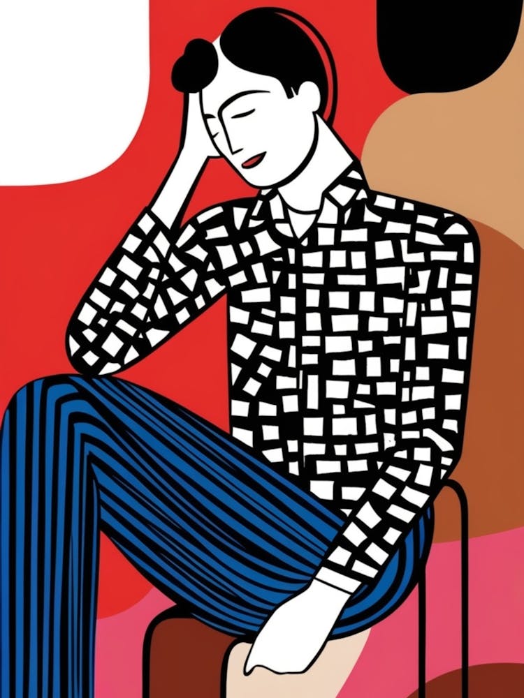 Man Sitting On Chair
