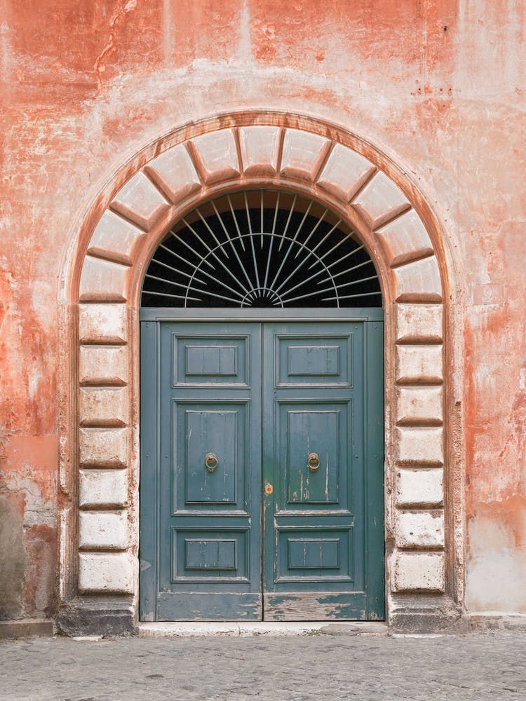 Blue Door In Rome