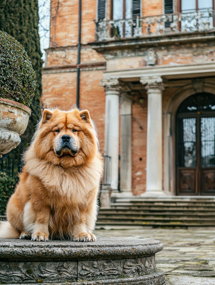 Chow Chow.Generated AI. Wall 7