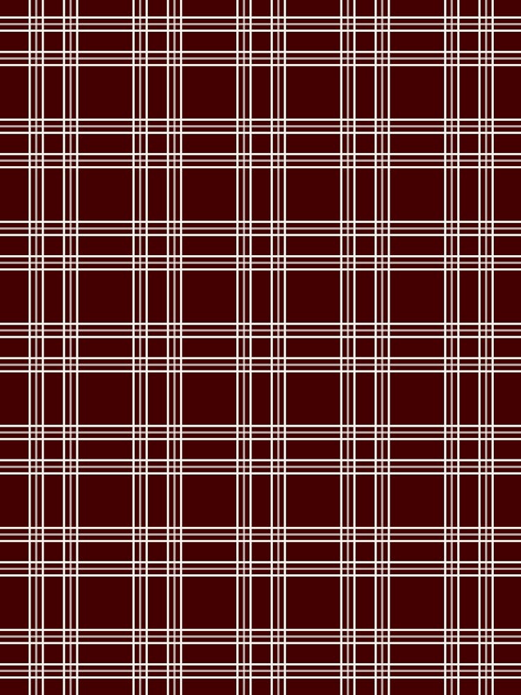 Dunkelburgunderrot Gingham