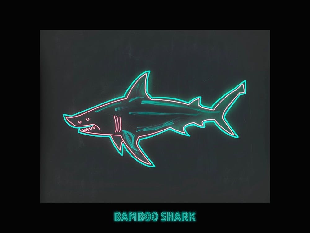 Neon Aqua Bambushai 5 Poster