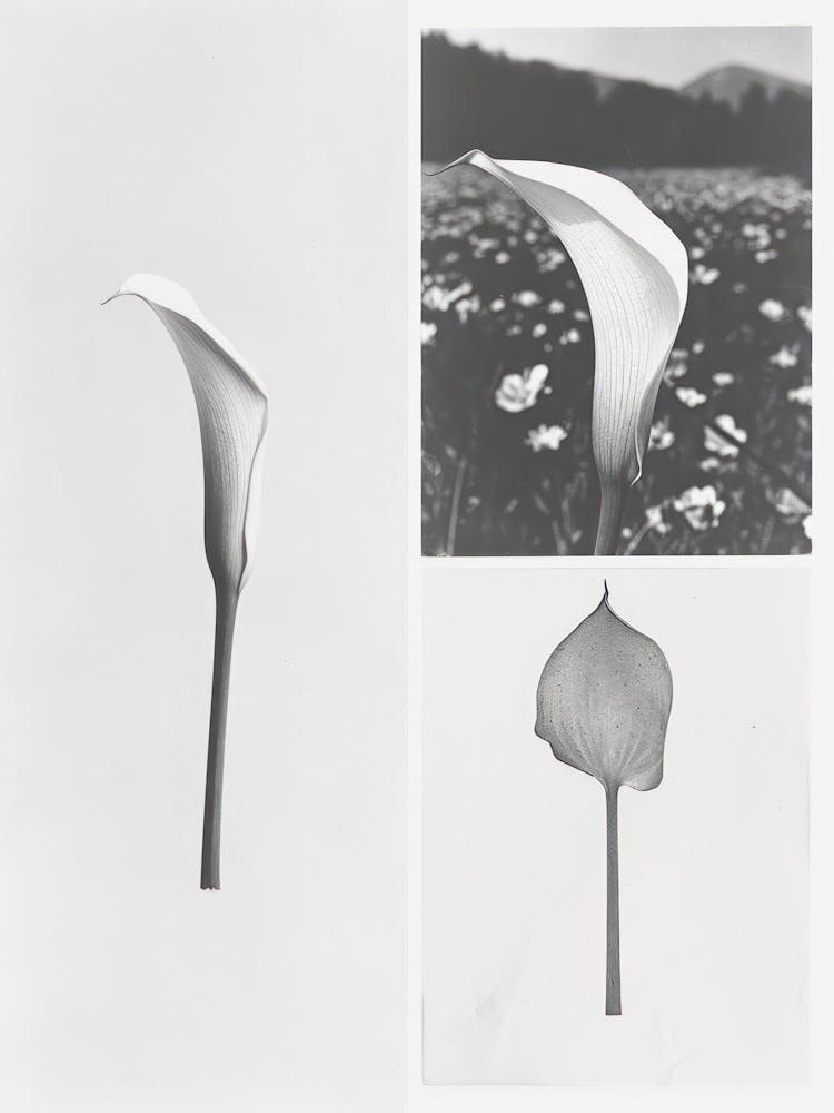 Calla Lilly Flower Photo Collage 1