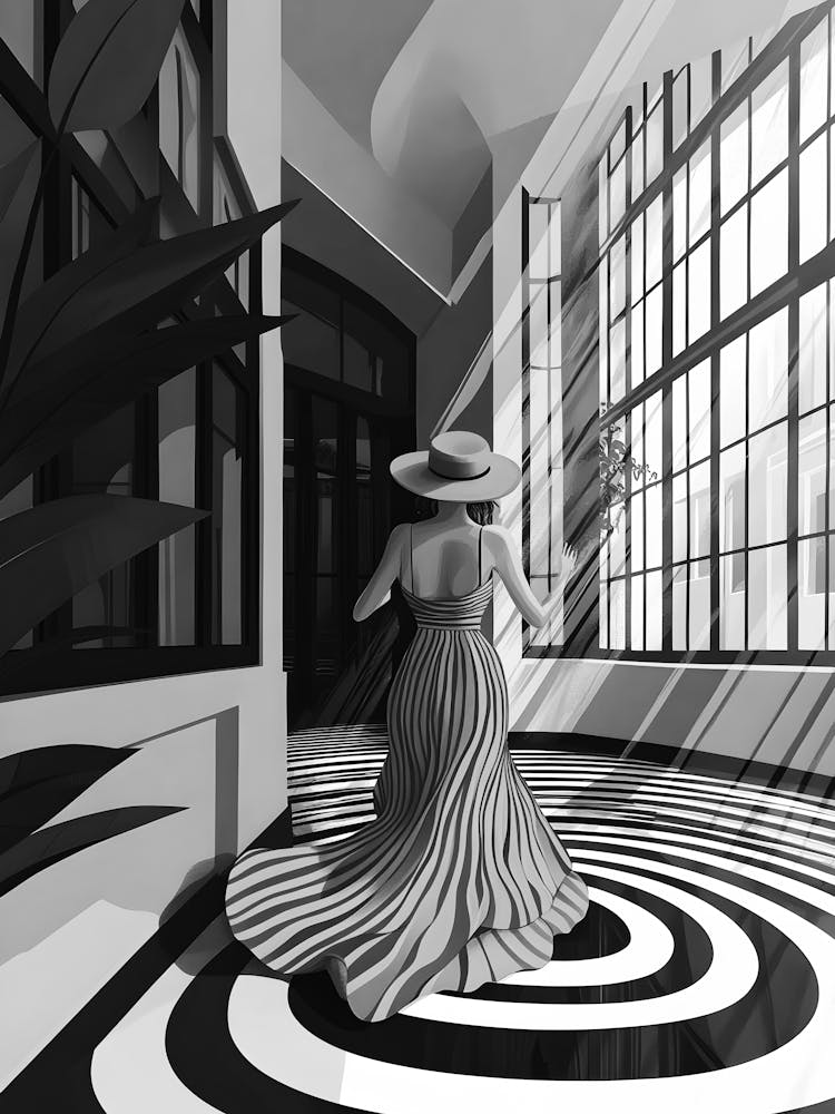 Black And White Painting 115