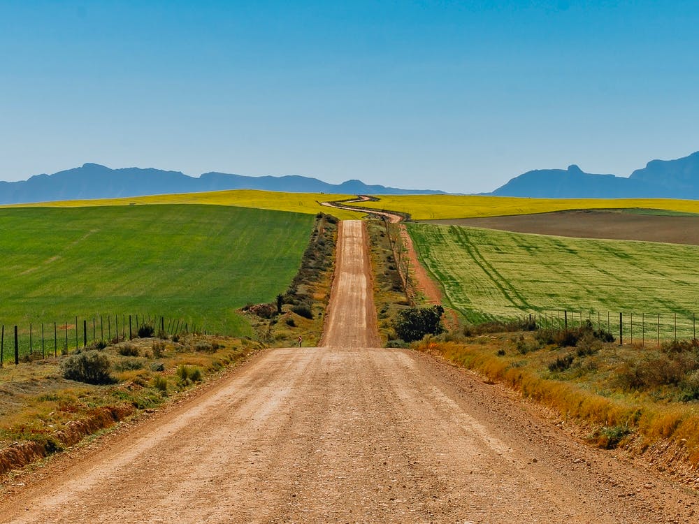 Dirt Road In South Africa