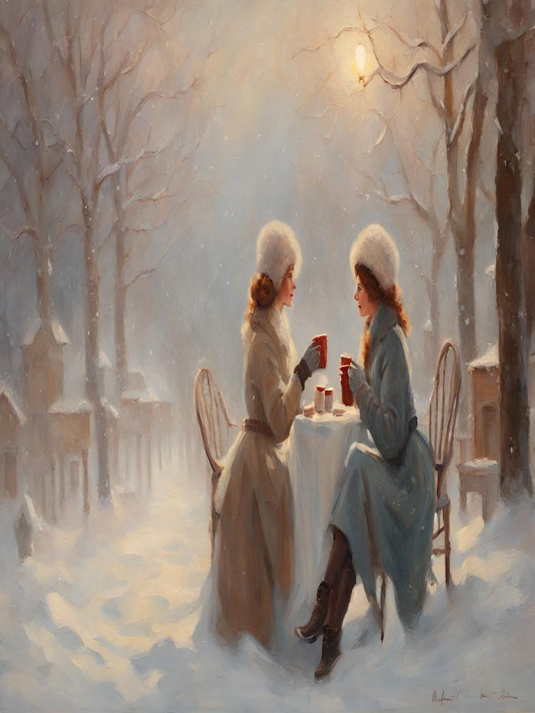 Two Women In The Snow