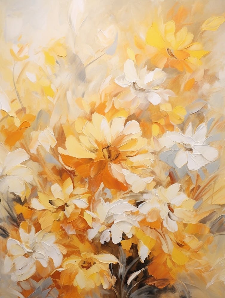 Fall Flower Painting Calendula 4