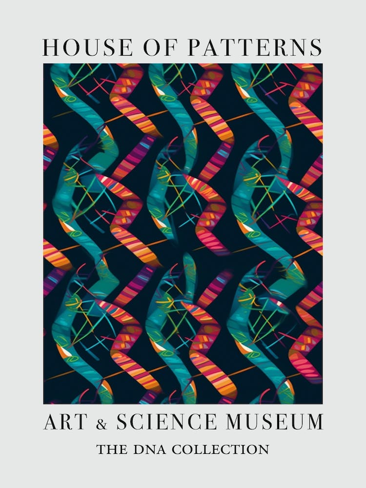 Dna Art Abstract Painting 6 House Of Patterns