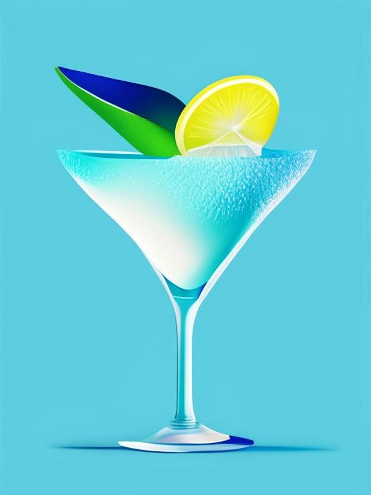 Frozen Margarita Pop Matisse Cocktail Poster