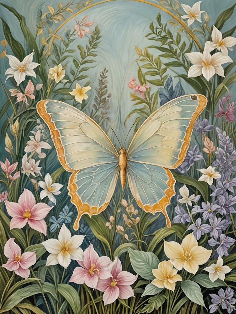 Ethereal Butterfly In The Garden no1