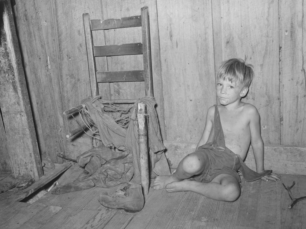 Son Of Agricultural Day Laborer Living In Mcintosh County, Oklahoma By Russell Lee