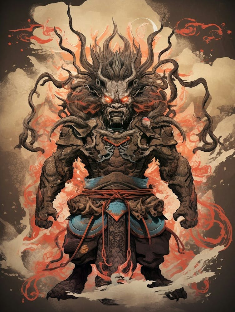 Raijin Thunder God Japanese Style 9