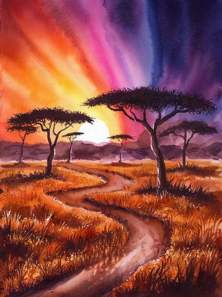 Sunset In The Savannah 1