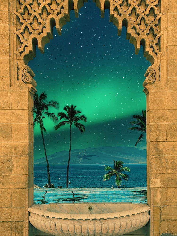 Tropical Starry Night Paradise