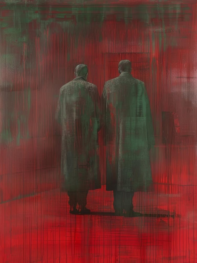 'Two Men In Red Coats'