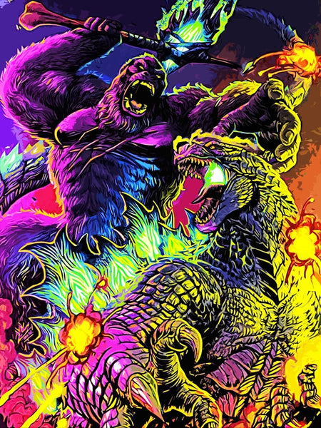 Godzilla Vs King Kong Art Print by ontoseno – Fy!
