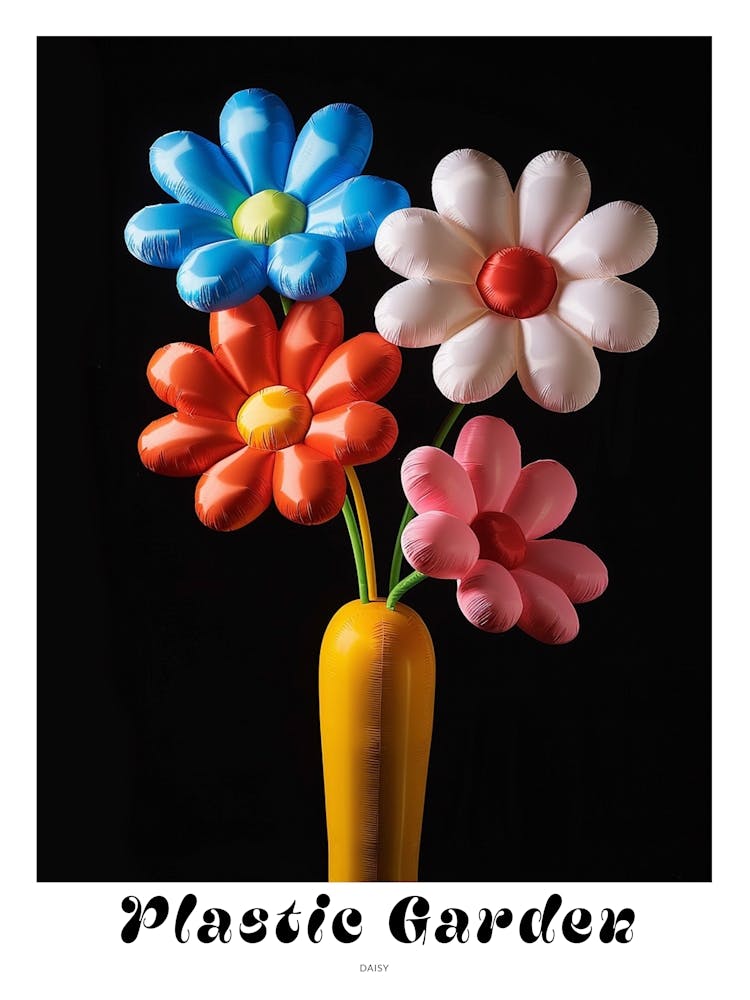 Helles aufblasbares Blumenposter Daisy 2