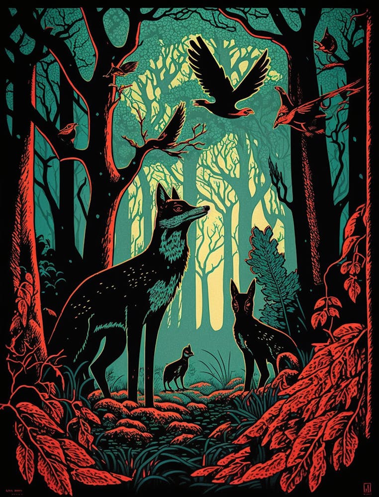 Wolf In The Woods