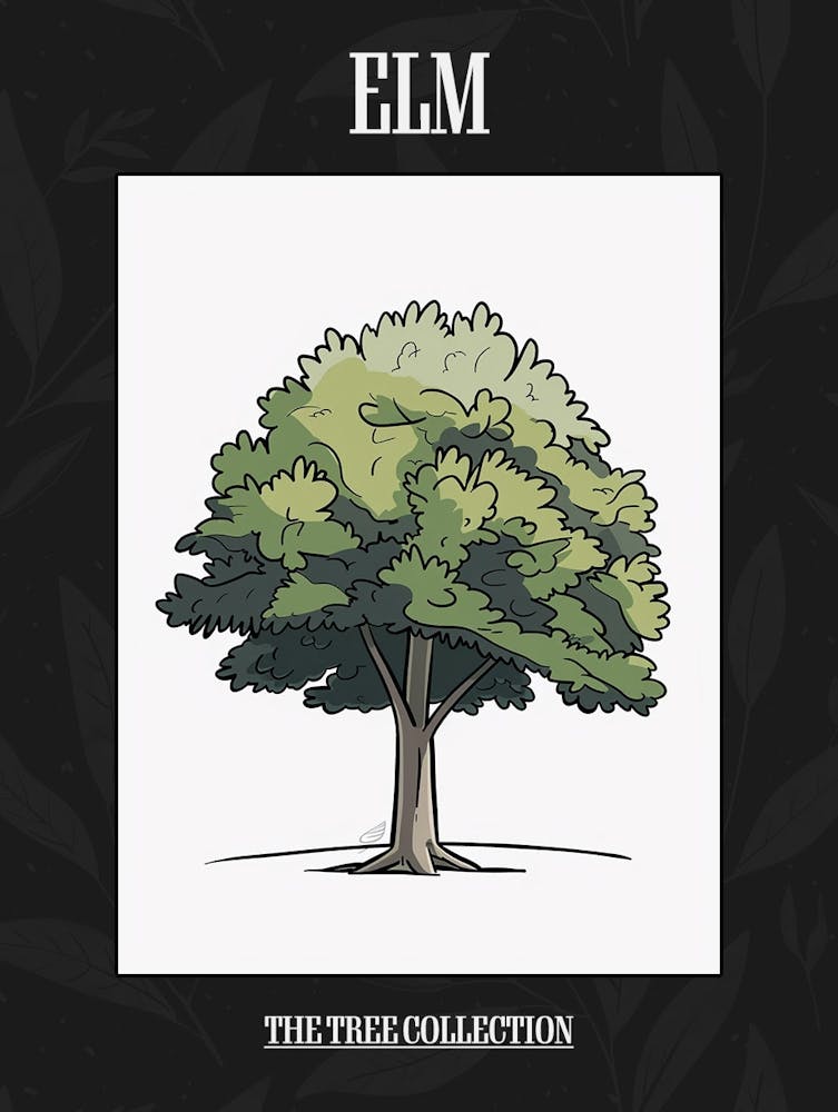 Ulmenbaum Pixel Illustration 2 Poster