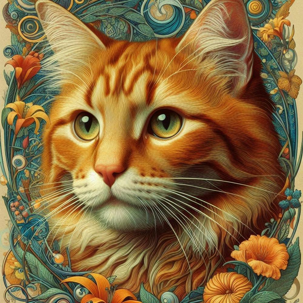 william morris tabby Cat 1