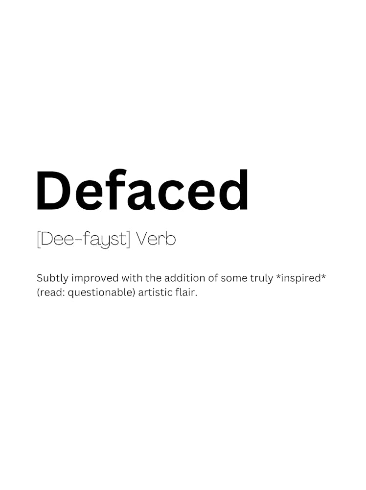 Defaced Definition Meaning