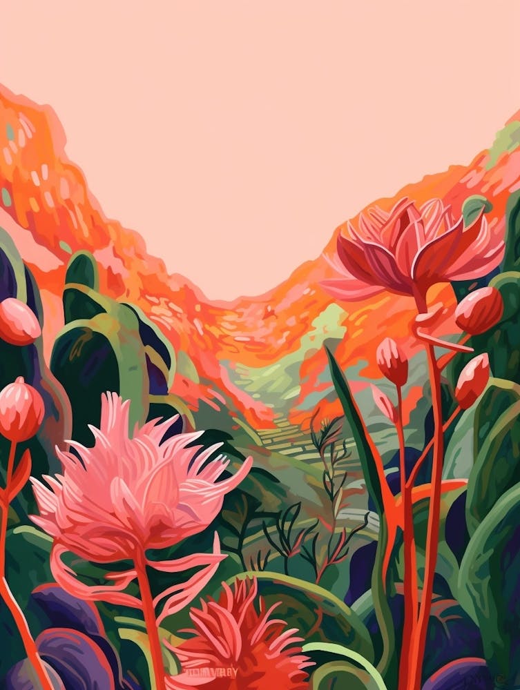 Boho Wildflower Painting Ramps Allium 1