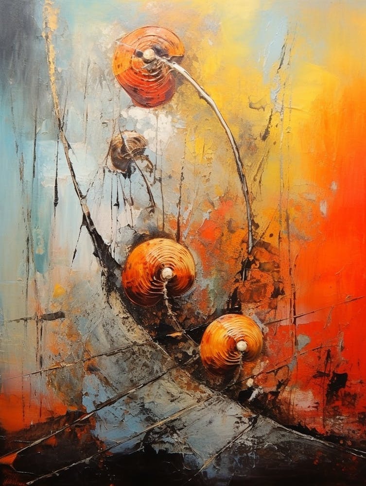 Snail Abstract Expressionism 3