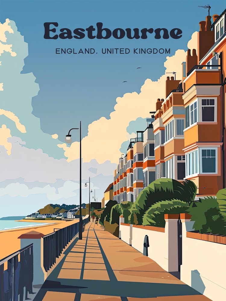 Eastbourne Seafront Travel Art